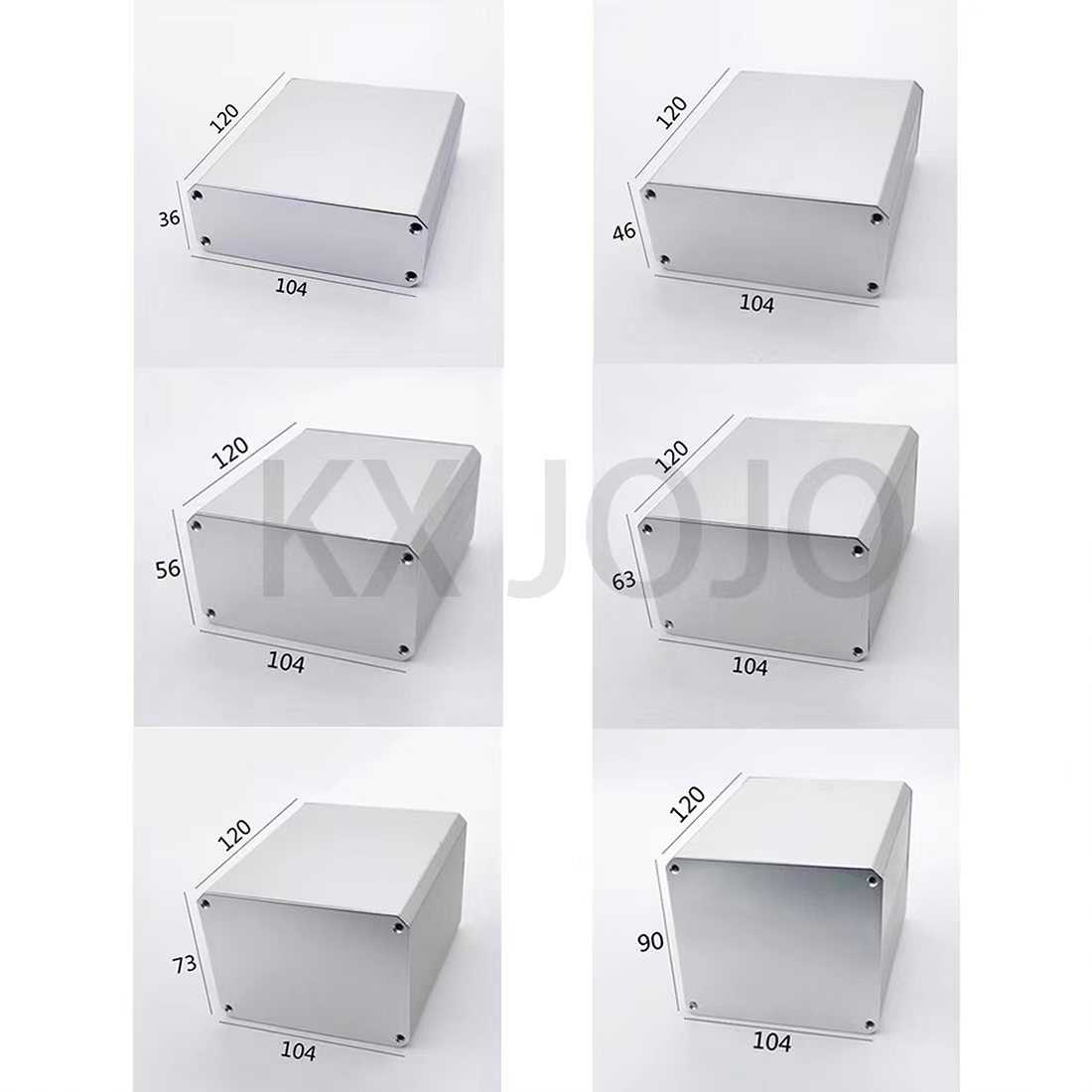 Diy Enclosure For Electronics - Aluminum Enclosure 104*36/46/56/63/73/90*120mm Box PCB Instrument