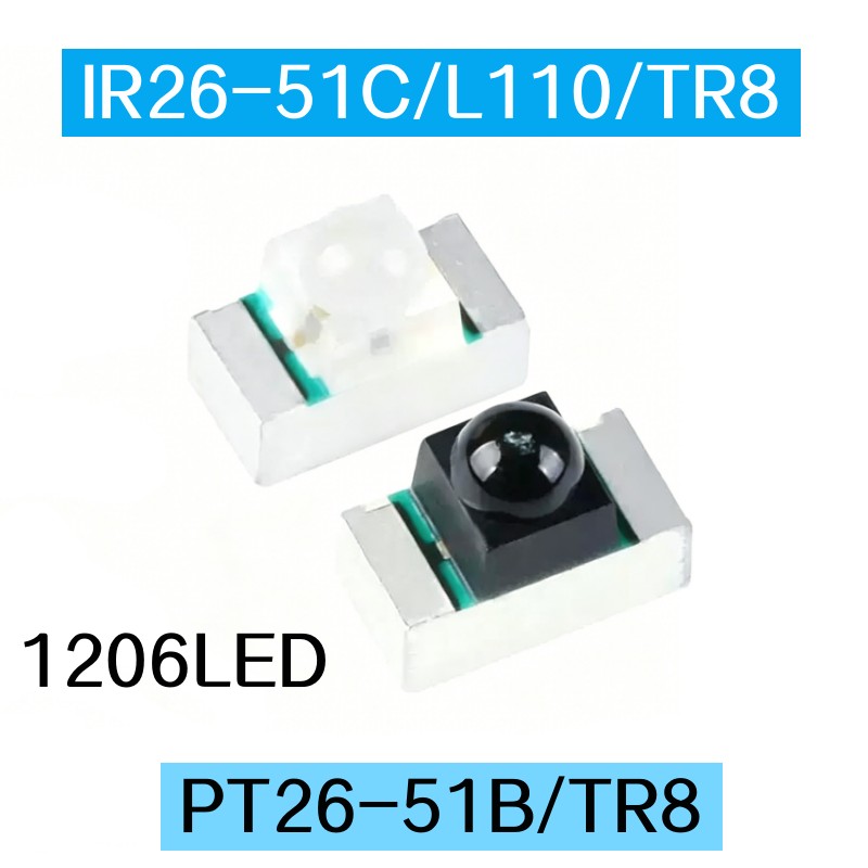 Ir Infrared Receiver - 50pcs PT26-51B/TR8 IR26-51C/L110/TR8 IR19-21C PT17 1206