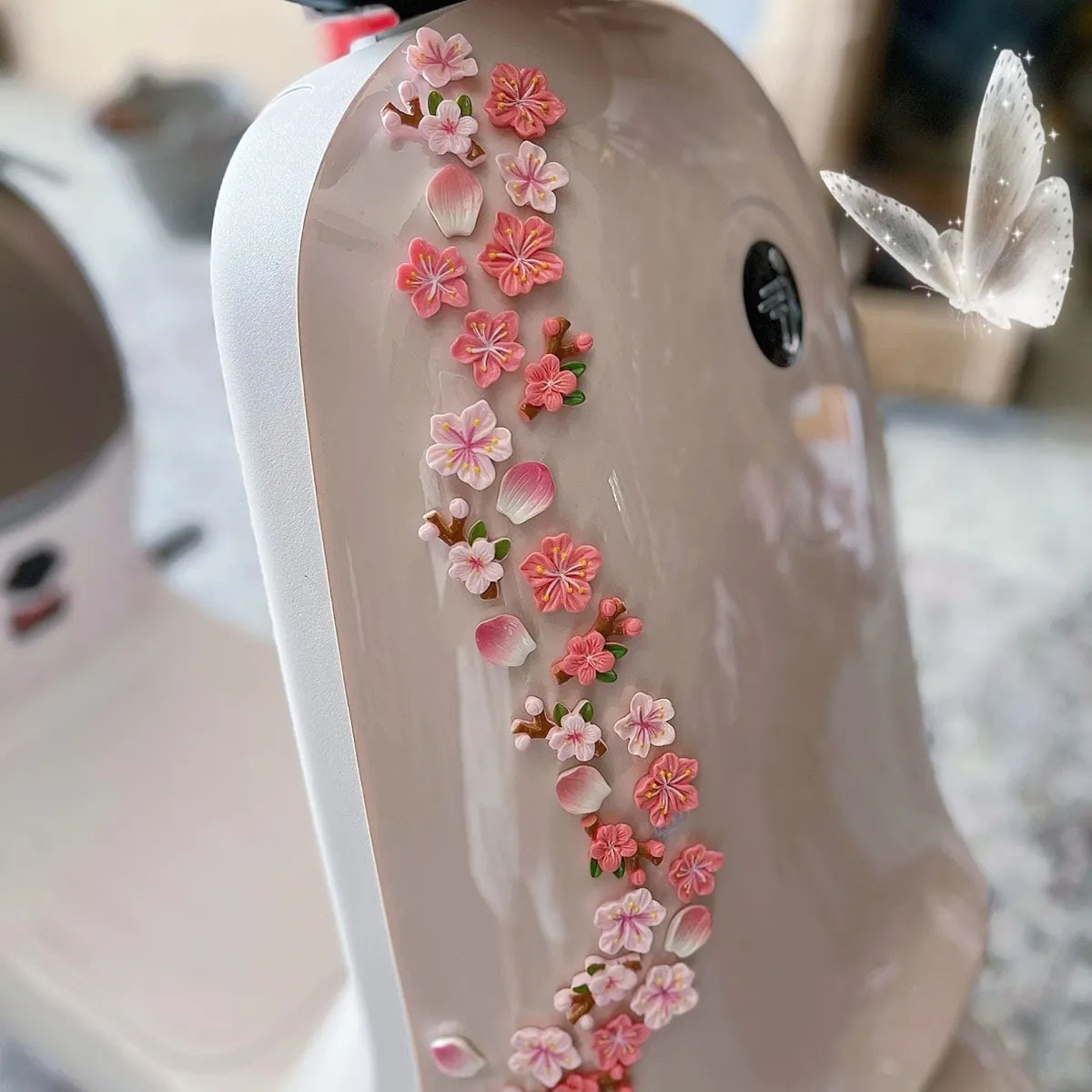 Peach Blossom Car Decal DIY 3D - огляд і ціна Diy Electric Car