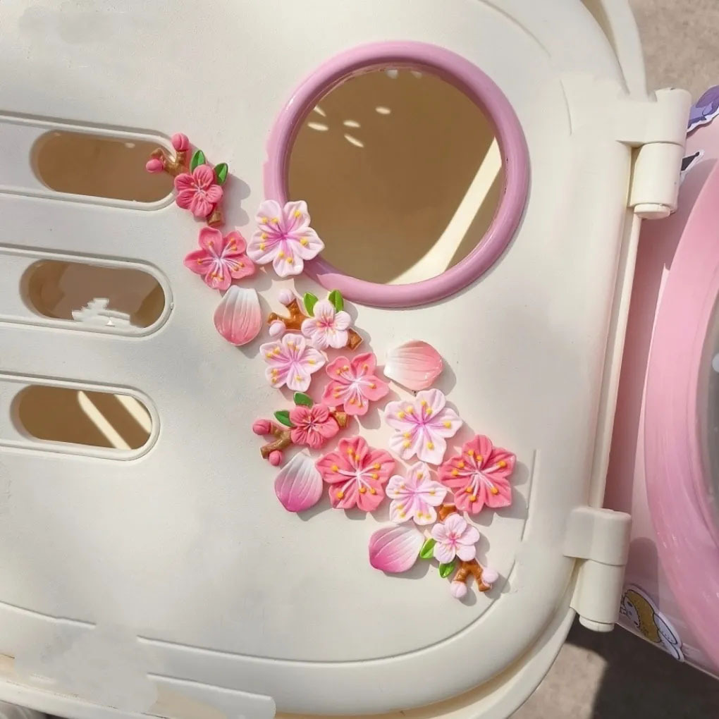 Peach Blossom Car Decal DIY 3D - огляд і ціна Diy Electric Car