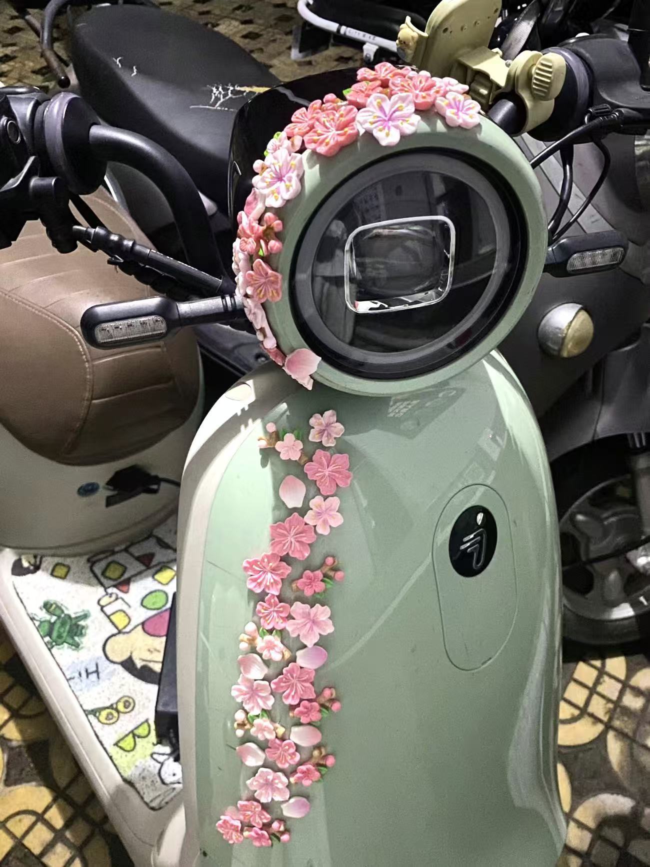 Peach Blossom Car Decal DIY 3D - огляд і ціна Diy Electric Car