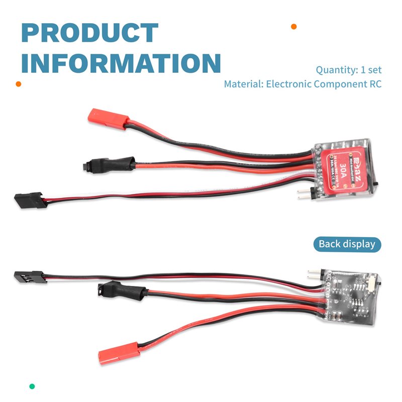 A49K-2X Micro-ESC 30A Brushed  - огляд і ціна Diy Electric Car
