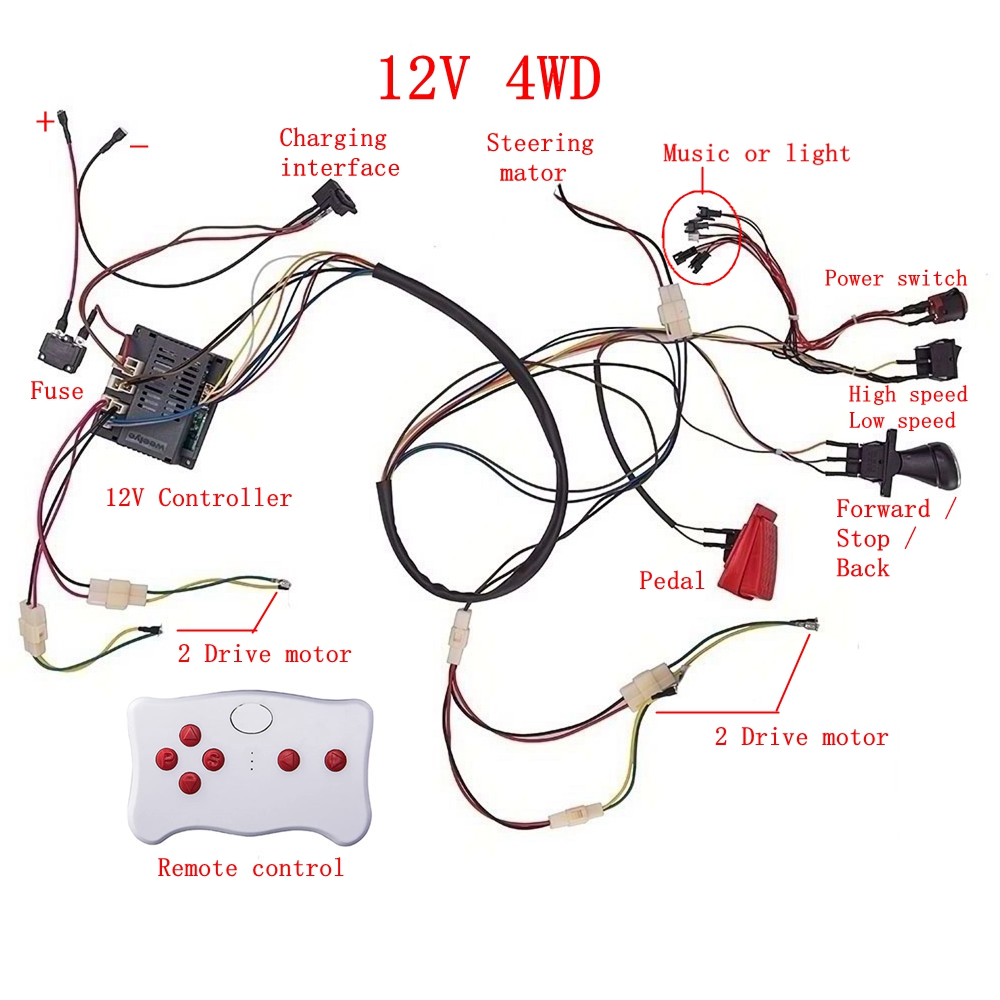 Child electric car DIY modifie - огляд і ціна Diy Electronics Button