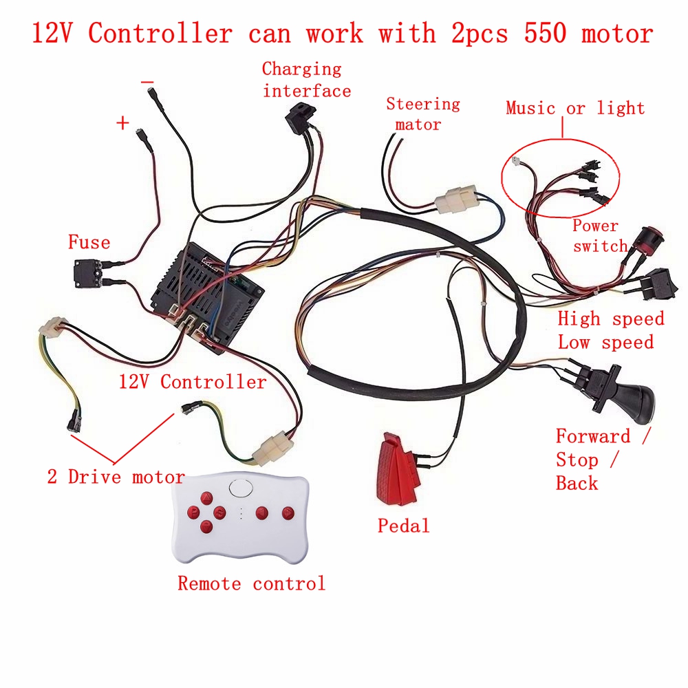 Child electric car DIY modifie - огляд і ціна Diy Electronics Button