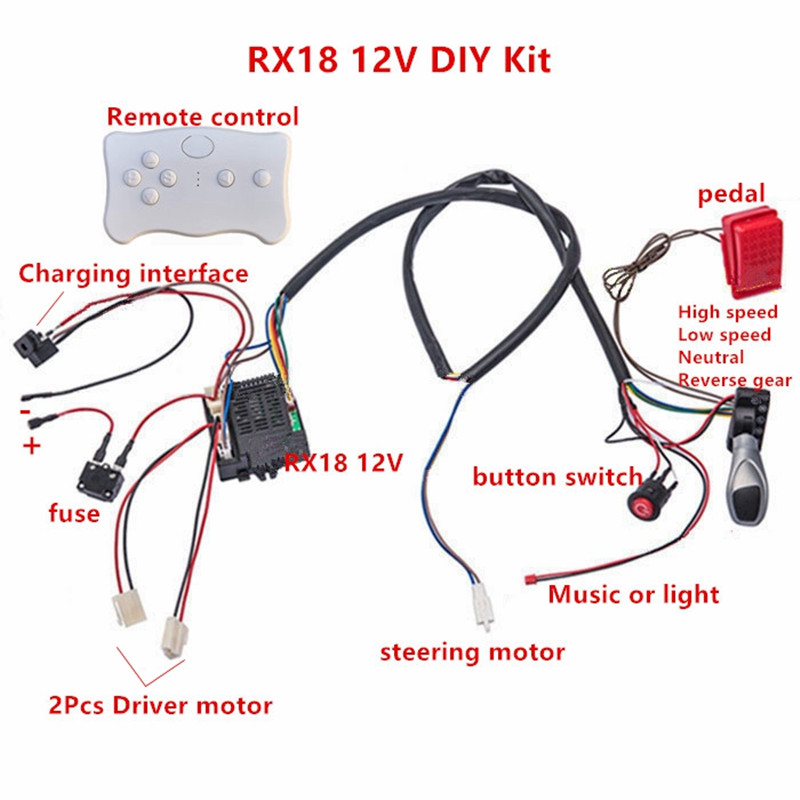 Child electric car DIY modifie - огляд і ціна Diy Electronics Button