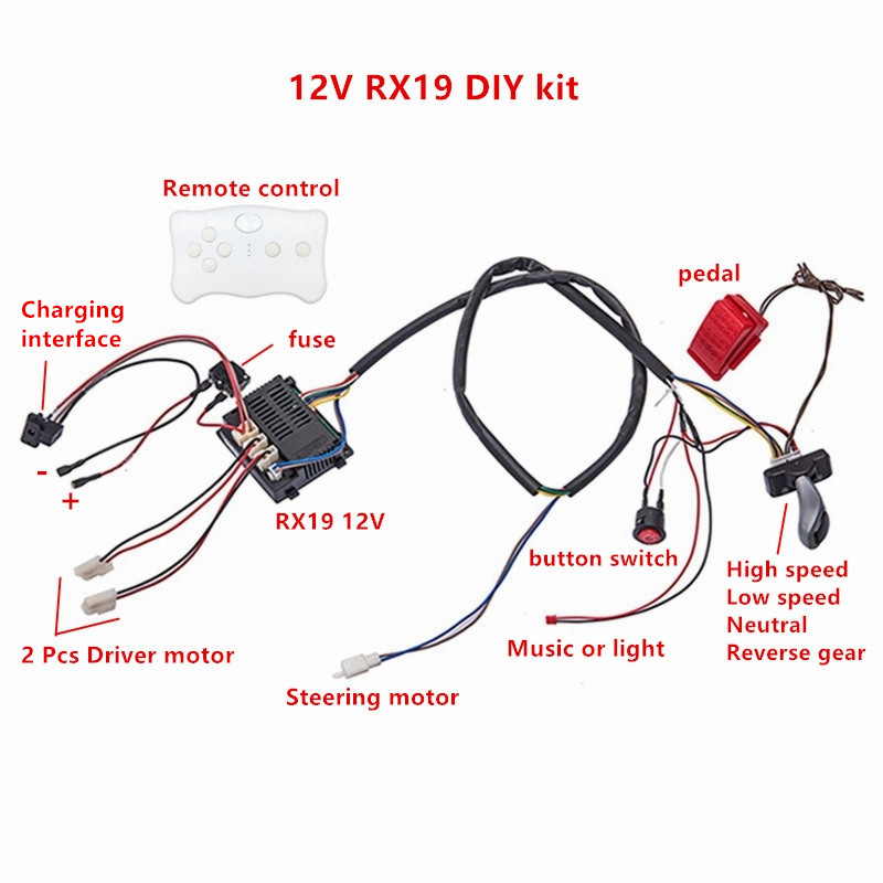 Child electric car DIY modifie - огляд і ціна Diy Electronics Button