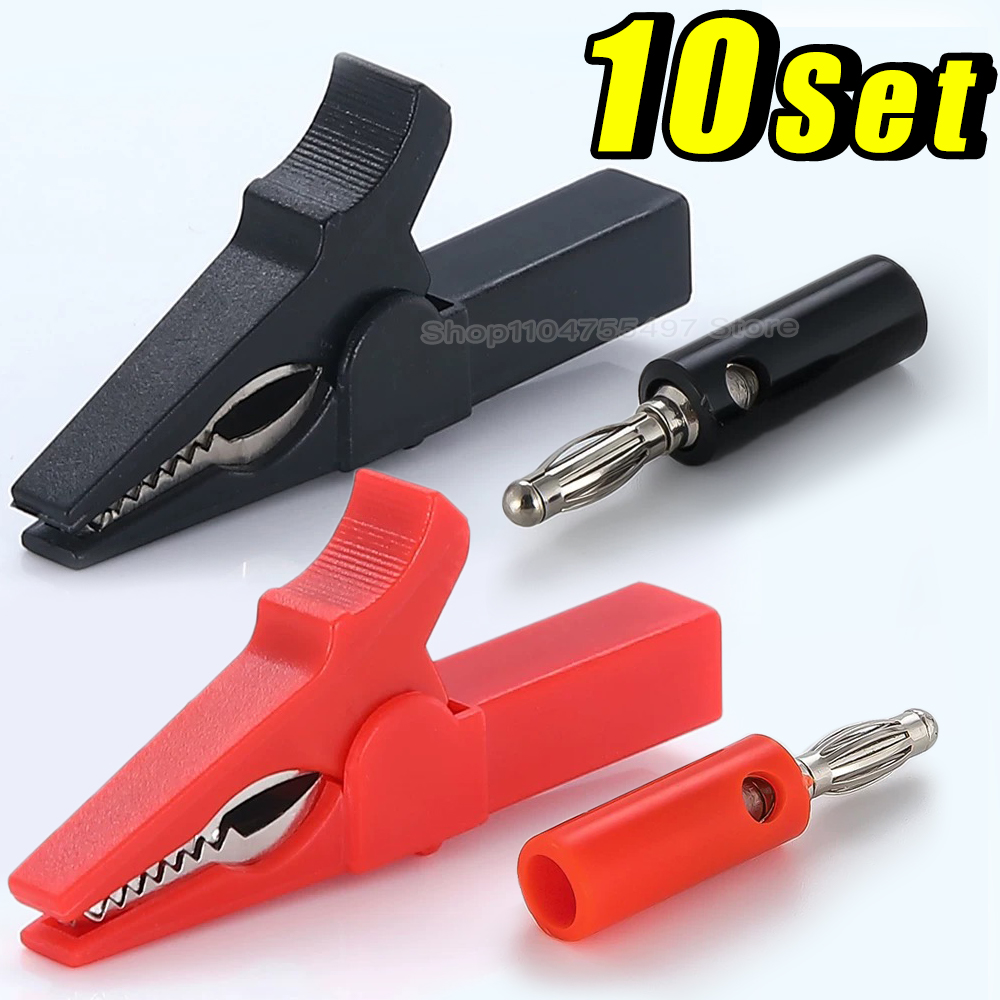 Alligator Clip with Banana Plu - огляд і ціна Crocodile Clip Set