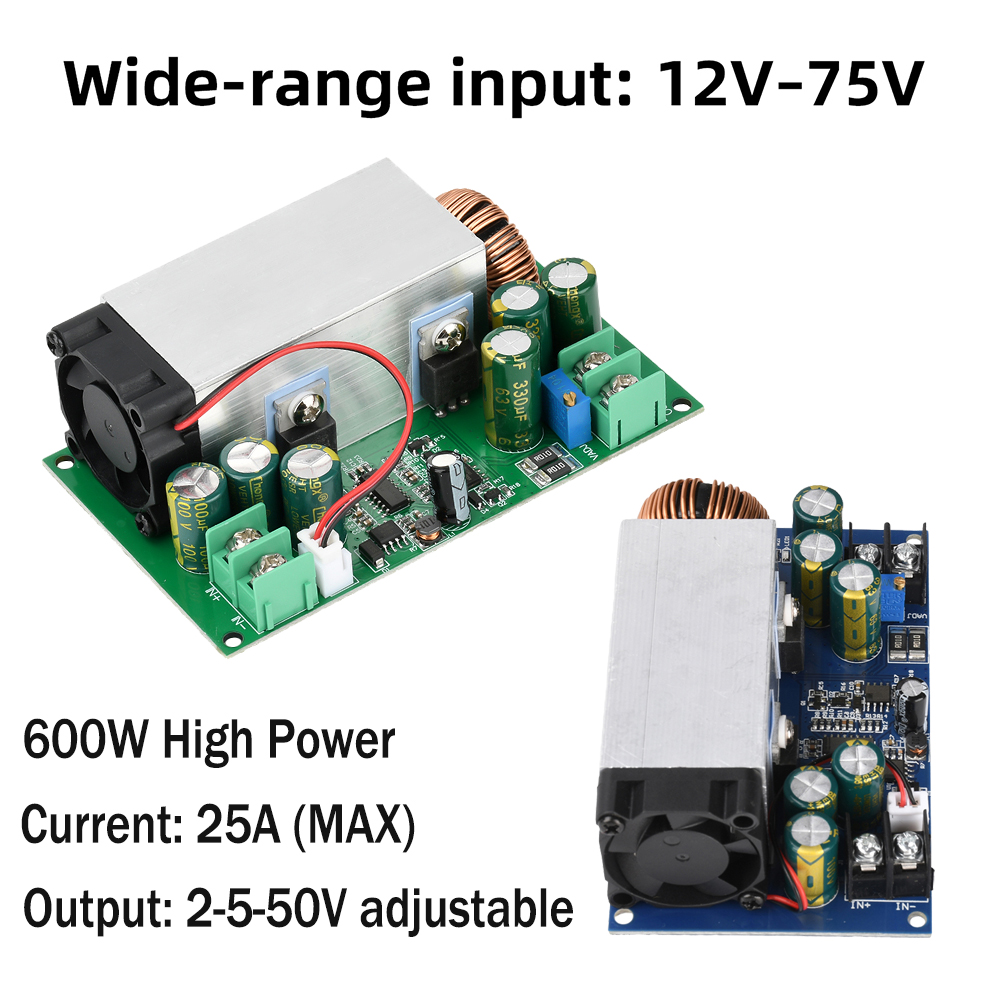 600W 25A Buck Converter DC-DC  - огляд і ціна Diy Electronics Power Supply