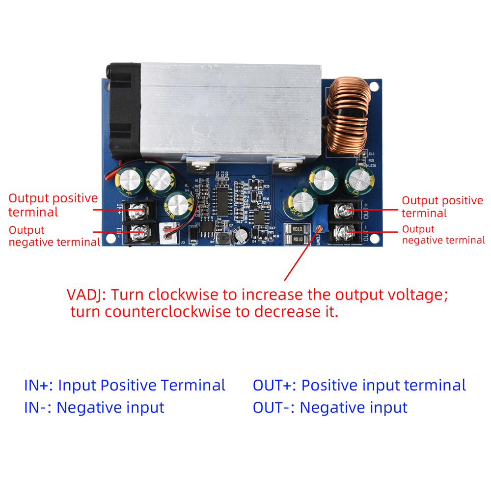 600W 25A Buck Converter DC-DC  - огляд і ціна Diy Electronics Power Supply