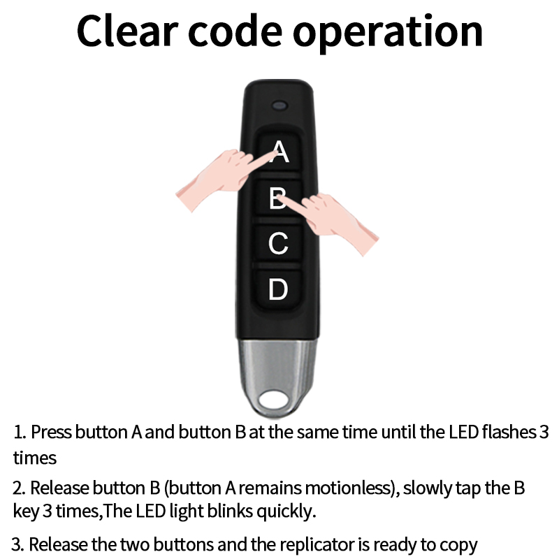 Universal 433 Mhz Garage Door  - огляд і ціна Diy Electronics Button