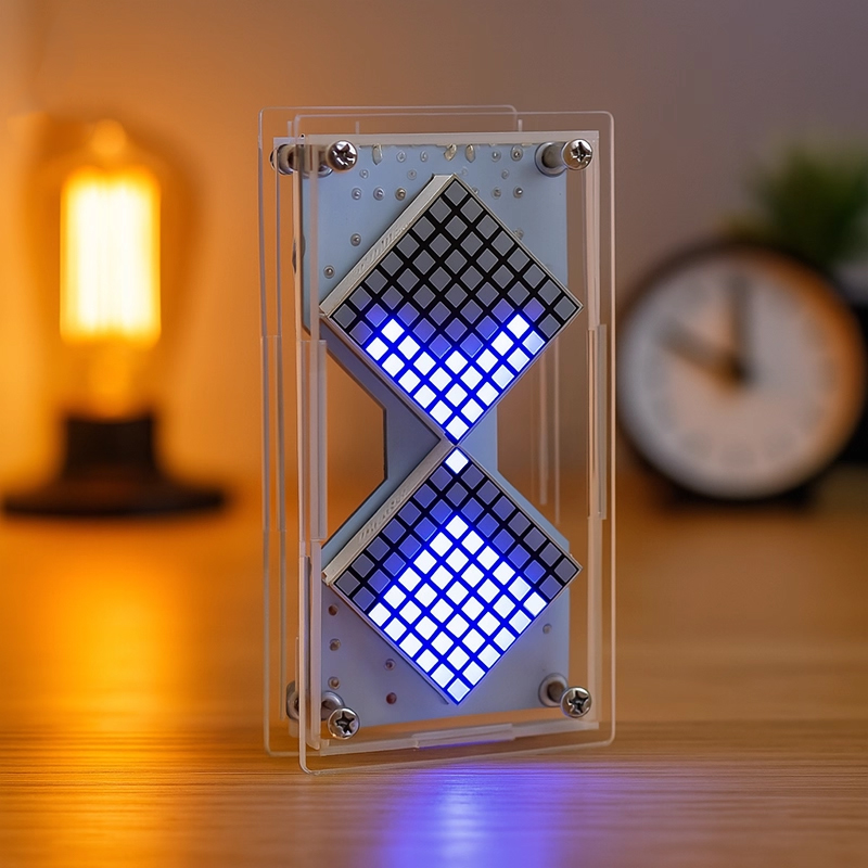 Cyberpunk DIY LED Matrix Hourg - огляд і ціна Diy Electronics Hobby