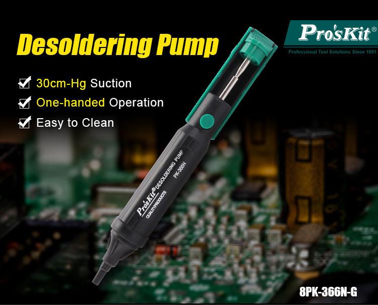 Pro'sKit 100% Original 8PK-366 - огляд і ціна Desoldering Pump Solder