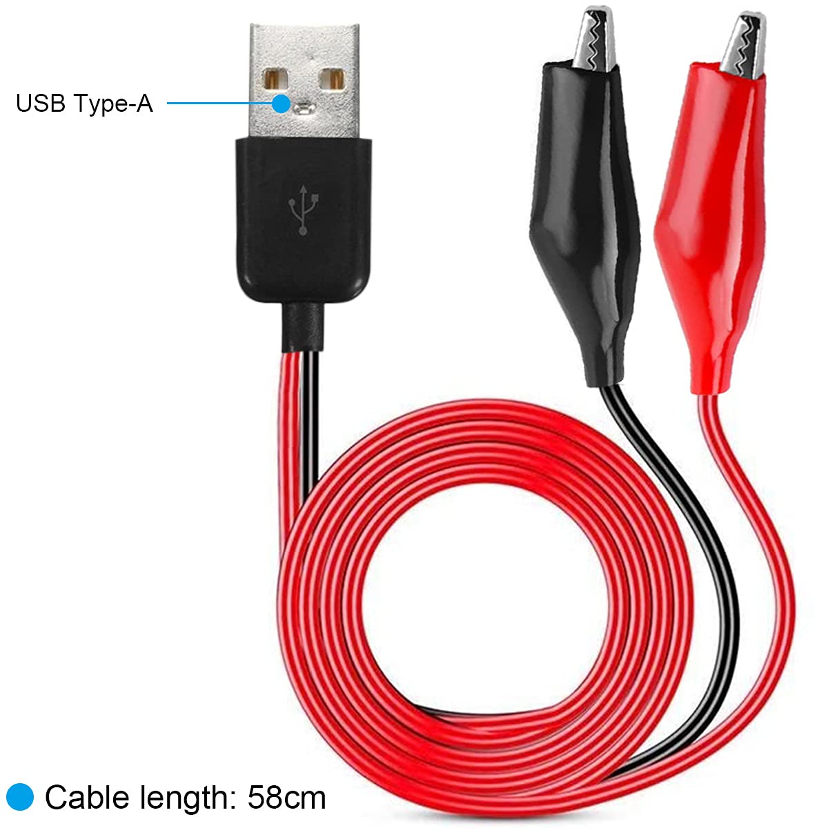 Alligator Clip to USB, Crocodi - огляд і ціна Crocodile Clip Set