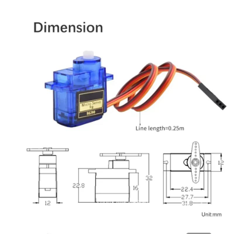 2/4pcs Sg90 Servo Motor Micro  - огляд і ціна Servo Motor Sg90