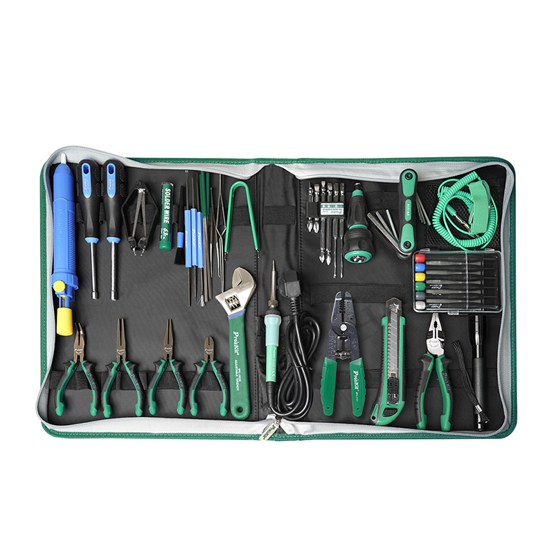 52Pcs Pro'sKit PK-2002B Home E - огляд і ціна Diy Electronics Bench