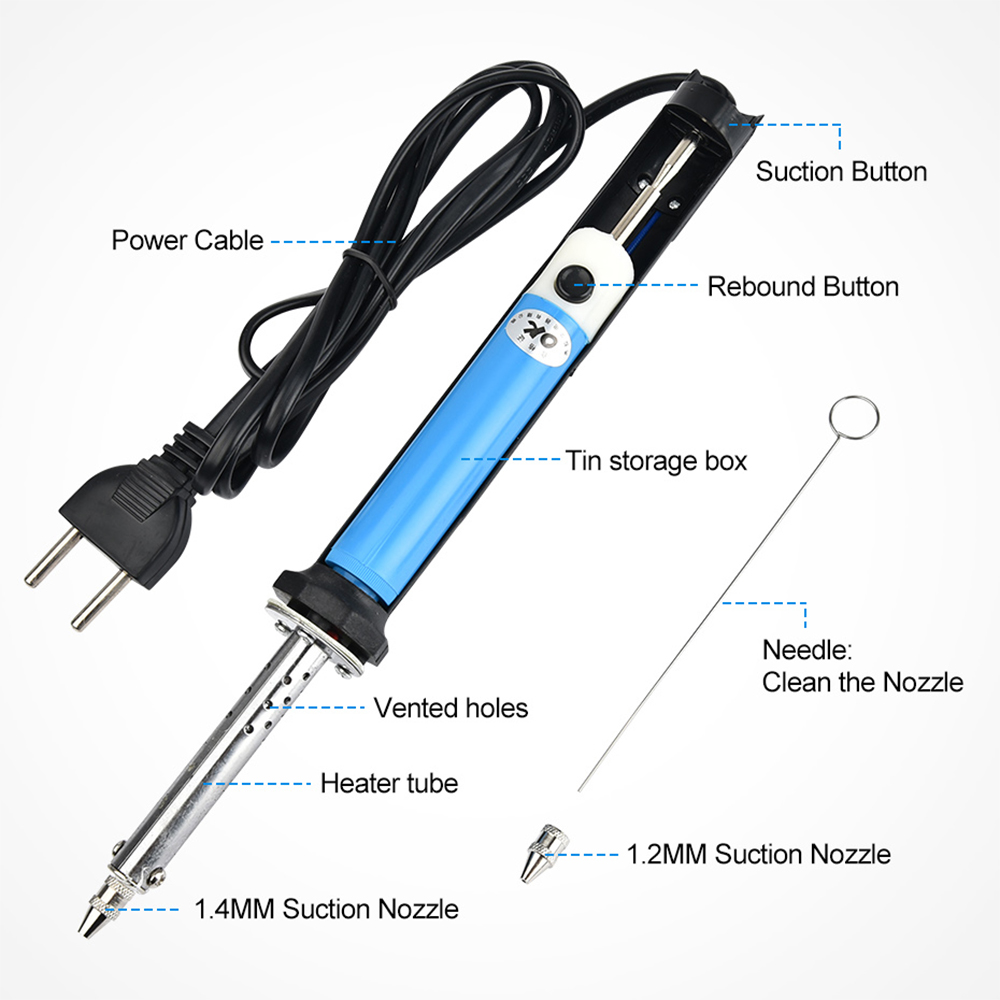 US 110V EU 220V Electric Tin S - огляд і ціна Desoldering Pump Solder