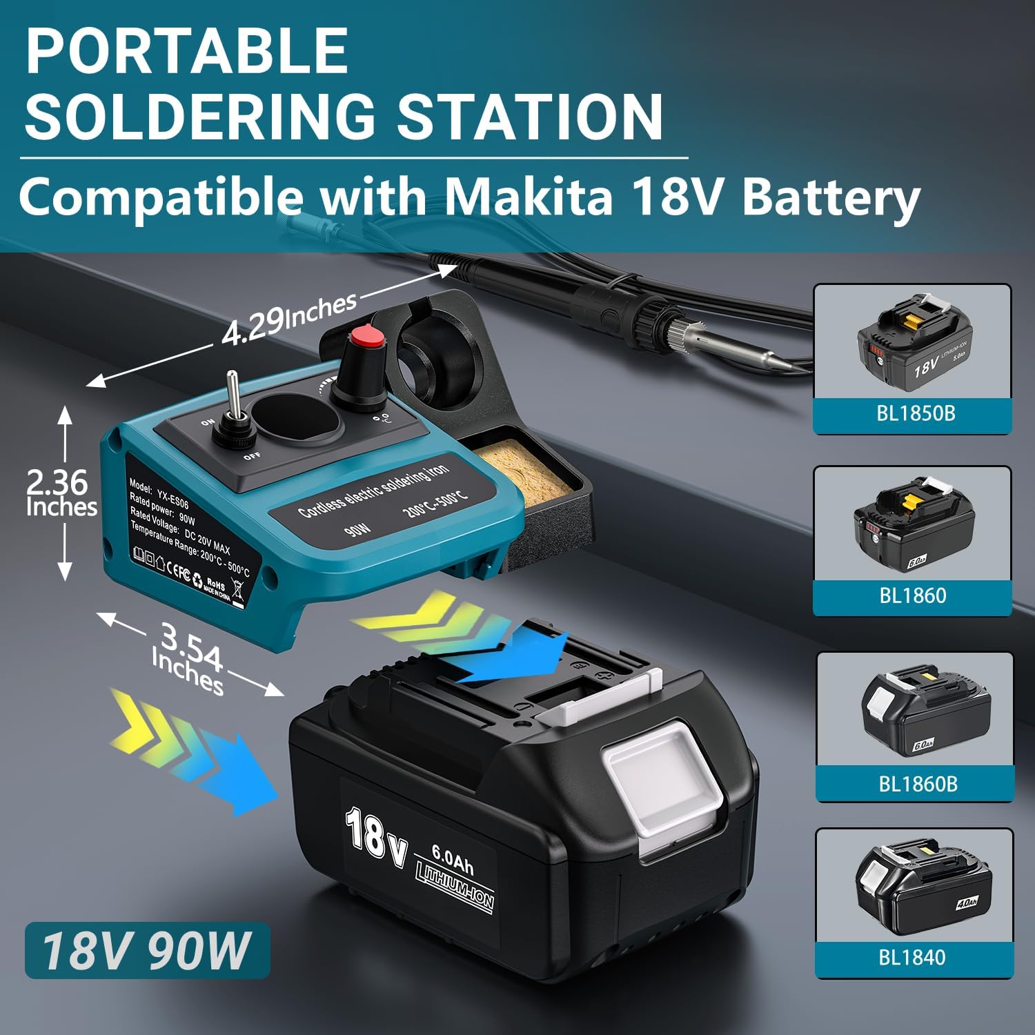 90W LED Digital Cordless Solde - огляд і ціна Diy Electronics Hobby