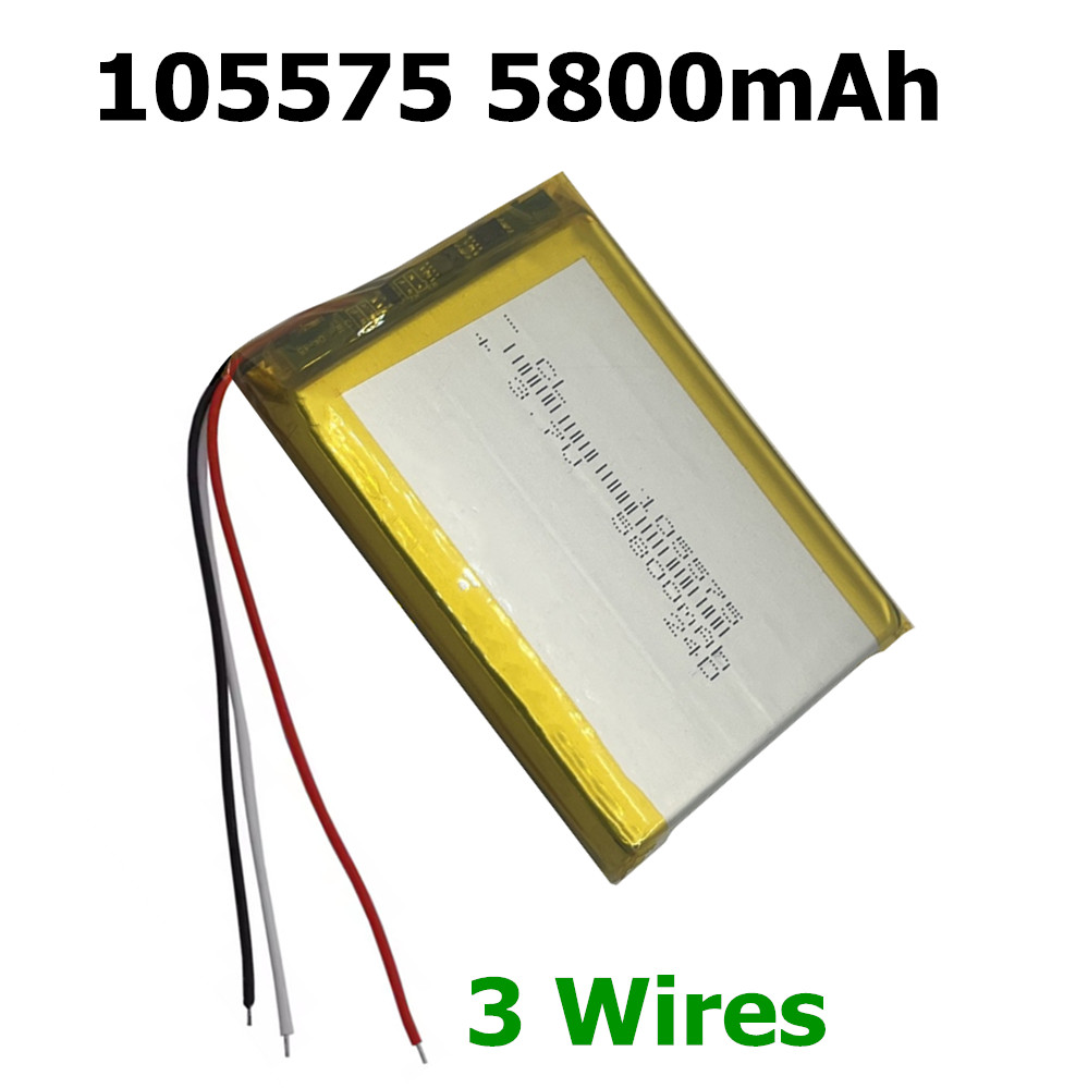 105575 5800mAh 3.7V Lithium Po - огляд і ціна Diy Electronics Book