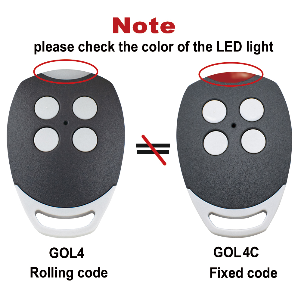 GOL4 4 Button Rolling Code 433 - огляд і ціна Diy Electronics Button
