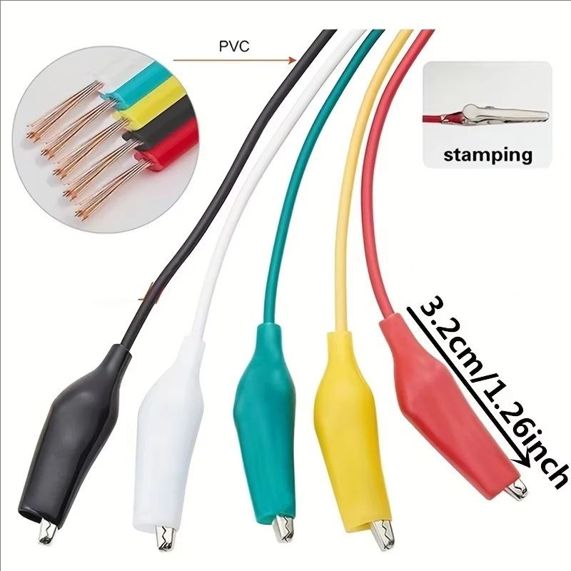 1Set / 10PCS Alligator Clips E - огляд і ціна Crocodile Clip Set